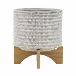 Best Sale 💯 Sagebrook Home Ceramic 8" Planter On Stand, Ivory 9.0"H - 8.5" X 8.5" X 9.0" 🎉 -Sagebrook Home Online Shop unnamed file 3231