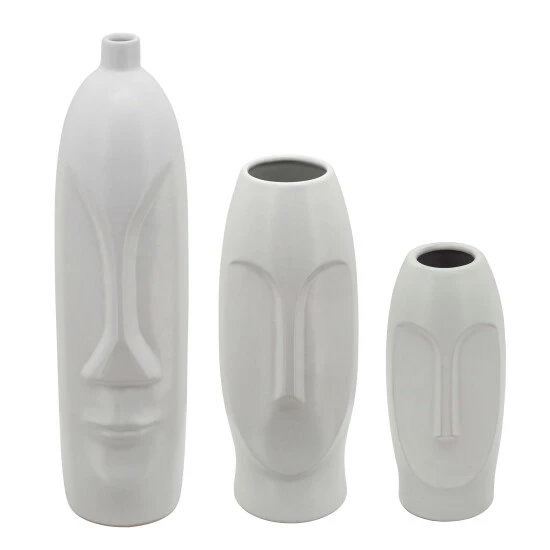 Top 10 π Sagebrook Home 18"h Face Vase, White 18"H π₯° 5 Top 10 π Sagebrook Home 18"h Face Vase, White 18"H π₯° - Image 3