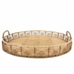 Brand new 👍 Sagebrook Home Set Of 2 Bamboo 24, 30" Round Trays, Natural 3.5"H - 30.0" X 30.0" X 3.5" 🤩 -Sagebrook Home Online Shop unnamed file 3259