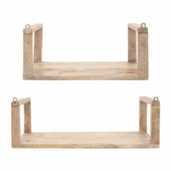 Flash Sale 🥰 Sagebrook Home Set Of 2 Wood 16, 21" Wall Shelf, Brown 6.0"H - 21.0" X 7.0" X 6.0" 🛒 -Sagebrook Home Online Shop unnamed file 3338