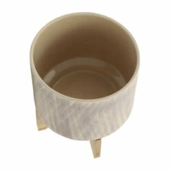 Discount 🎁 Sagebrook Home 10" Mesh Planter With Stand, Tan 12.0"H - 10.0" X 10.0" X 12.0" 🌟 -Sagebrook Home Online Shop unnamed file 3365