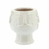 Budget 🔔 Sagebrook Home 6" Grandpa Face Planter, White 7"H - 6.0" X 6.0" X 7.0" 🔥