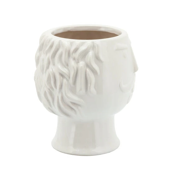 Budget ๐ Sagebrook Home 6" Grandpa Face Planter, White 7"H - 6.0" X 6.0" X 7.0" ๐ฅ 5 Budget ๐ Sagebrook Home 6" Grandpa Face Planter, White 7"H - 6.0" X 6.0" X 7.0" ๐ฅ - Image 3