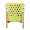 Best Pirce π Sagebrook Home 10" Dotted Planter With Wood Stand, Yellow 12"H - 10.0" X 10.0" X 12.0" π 1 Best Pirce π Sagebrook Home 10" Dotted Planter With Wood Stand, Yellow 12"H - 10.0" X 10.0" X 12.0" π -Sagebrook Home Online Shop unnamed file 3399