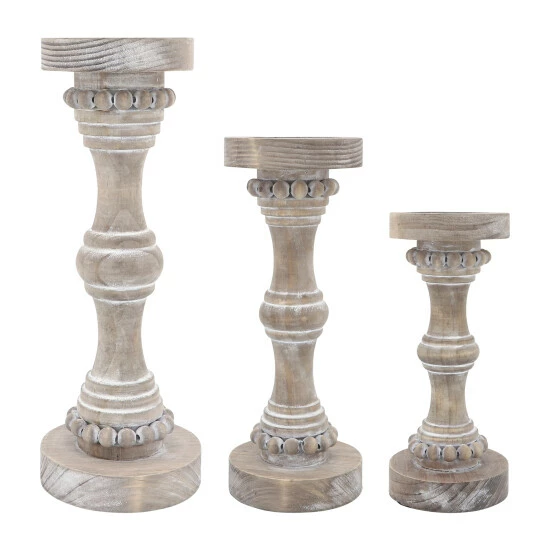 Cheap ๐ Sagebrook Home Wood, 14" Banded Bead Candle Holder, Antique White 14.0"H - 5.0" X 5.0" X 14.0" ๐ฏ 5 Cheap ๐ Sagebrook Home Wood, 14" Banded Bead Candle Holder, Antique White 14.0"H - 5.0" X 5.0" X 14.0" ๐ฏ - Image 3