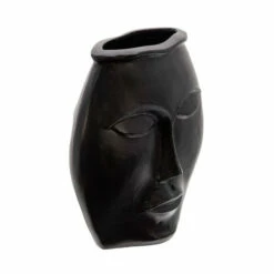 Cheap 🤩 Sagebrook Home 11" Metal Decorative Face Vase, Black 11.0"H 😉 -Sagebrook Home Online Shop unnamed file 343