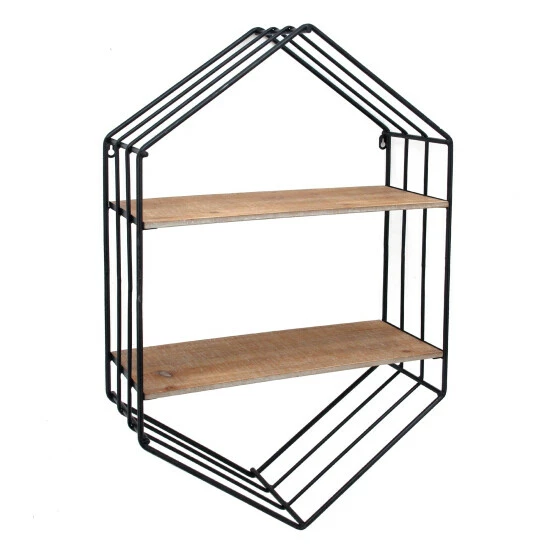 Best deal ๐งจ Sagebrook Home Metal, Wood 20" Hexagon Shelf, Brown, Black 31.5"H - 19.88" X 7.87" X 31.5" ๐คฉ 3 Best deal ๐งจ Sagebrook Home Metal, Wood 20" Hexagon Shelf, Brown, Black 31.5"H - 19.88" X 7.87" X 31.5" ๐คฉ