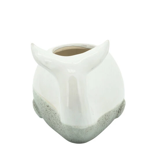 Cheapest π€© Sagebrook Home Ceramic 5" Whale Planter, Beige 5"H - 9.0" X 5.0" X 5.0" β€οΈ 6 Cheapest π€© Sagebrook Home Ceramic 5" Whale Planter, Beige 5"H - 9.0" X 5.0" X 5.0" β€οΈ - Image 4
