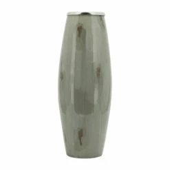 Discount 🧨 Sagebrook Home Glass, 24"h Vase With Metal Ring, Taupe 24.0"H 👏