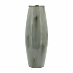 Discount 🧨 Sagebrook Home Glass, 24"h Vase With Metal Ring, Taupe 24.0"H 👏 -Sagebrook Home Online Shop unnamed file 3510