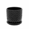 Best Pirce 💯 Sagebrook Home 5" Tiny Dots Planter With Saucer, Black 5"H - 5.0" X 5.0" X 5.0" 🔥 -Sagebrook Home Online Shop unnamed file 3573