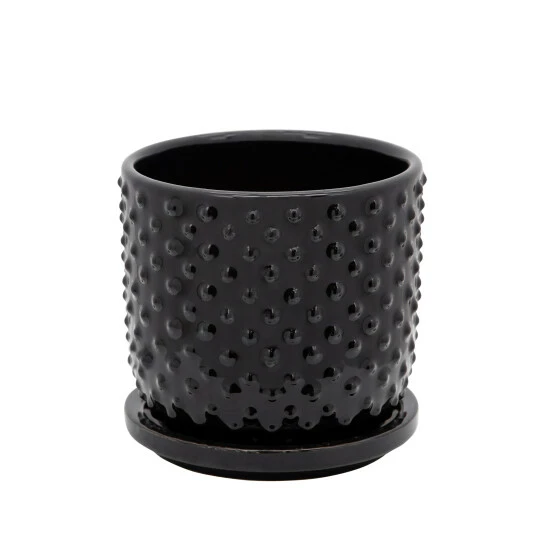 Best Pirce π― Sagebrook Home 5" Tiny Dots Planter With Saucer, Black 5"H - 5.0" X 5.0" X 5.0" π₯ 3 Best Pirce π― Sagebrook Home 5" Tiny Dots Planter With Saucer, Black 5"H - 5.0" X 5.0" X 5.0" π₯
