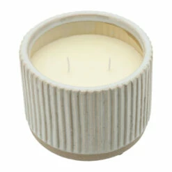 Best deal 🥰 Sagebrook Home 6" Ridged Scented Candle, Beige 20oz 6"H - 6.0" X 6.0" X 6.0" ⭐ -Sagebrook Home Online Shop unnamed file 3634