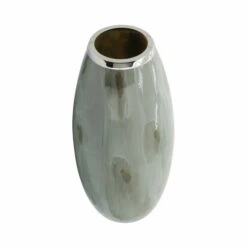 Wholesale 😉 Sagebrook Home Glass, 18"h Vase With Metal Ring, Taupe 18.0"H 😀 -Sagebrook Home Online Shop unnamed file 3644