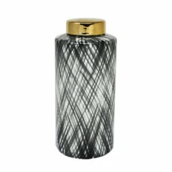 Discount π Sagebrook Home Ceramic 12.5" Ginger Jar, Black, White 12.5"H - 5.75" X 5.75" X 12.5" π 5 Discount π Sagebrook Home Ceramic 12.5" Ginger Jar, Black, White 12.5"H - 5.75" X 5.75" X 12.5" π -Sagebrook Home Online Shop unnamed file 366