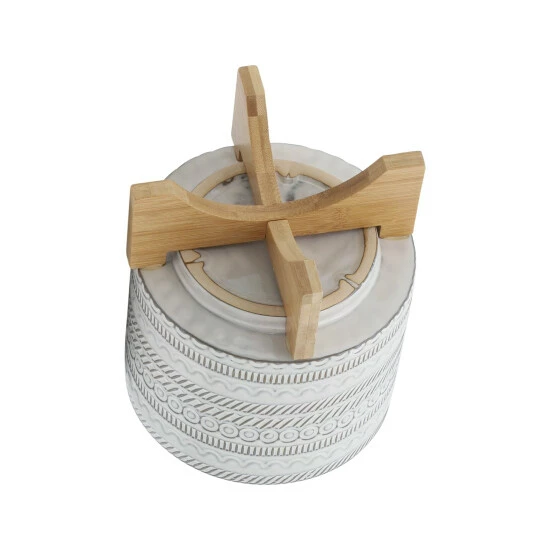 Buy ๐ฏ Sagebrook Home 8" Tribal Planter With Wood Stand, Beige 7.0"H - 8.0" X 8.0" X 7.0" โจ 7 Buy ๐ฏ Sagebrook Home 8" Tribal Planter With Wood Stand, Beige 7.0"H - 8.0" X 8.0" X 7.0" โจ - Image 5