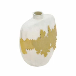 Cheapest ✔️ Sagebrook Home 10"h Vase With Gold Accent, White 10.0"H 💯 -Sagebrook Home Online Shop unnamed file 370