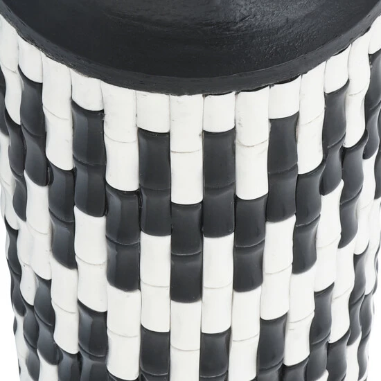 Discount 🛒 Sagebrook Home Resin, 14"h Tribal Vase, Black, White 14.0"H 👍 7 Discount 🛒 Sagebrook Home Resin, 14"h Tribal Vase, Black, White 14.0"H 👍 - Image 5