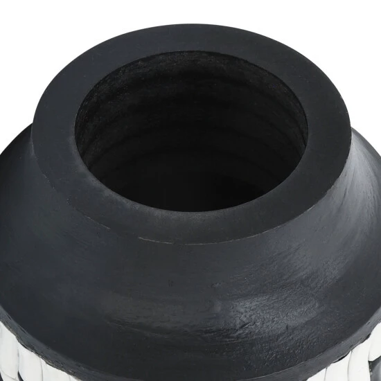 Discount 🛒 Sagebrook Home Resin, 14"h Tribal Vase, Black, White 14.0"H 👍 8 Discount 🛒 Sagebrook Home Resin, 14"h Tribal Vase, Black, White 14.0"H 👍 - Image 6