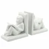 Top 10 😀 Sagebrook Home Set Of 2 Ceramic 7"h Reading Monkey Bookends, White 7"H - 7.0" X 4.0" X 7.0" 👏