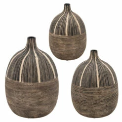 Promo 🛒 Sagebrook Home 9"h Tribal Vase, Brown 9"H 🔔 -Sagebrook Home Online Shop unnamed file 3740