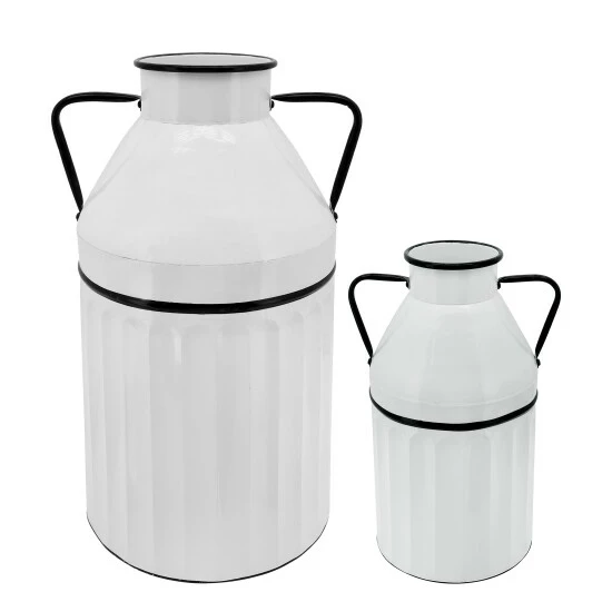 Cheap ๐ Sagebrook Home Metal 18"h Milk Bucket, White 18.0"H ๐ 5 Cheap ๐ Sagebrook Home Metal 18"h Milk Bucket, White 18.0"H ๐ - Image 3