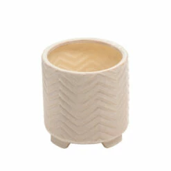 Cheap ✨ Sagebrook Home Set Of 2 Ceramic 8, 10" Chevron Footed Planter, White 8.5"H - 10.0" X 10.0" X 8.5" ✔️ -Sagebrook Home Online Shop unnamed file 3869
