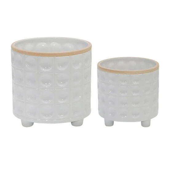 Best reviews of ๐ Sagebrook Home Set Of 2 Dimpled Footed Planter 6, 8", White 8.0"H - 8.0" X 8.0" X 8.0" ๐คฉ 3 Best reviews of ๐ Sagebrook Home Set Of 2 Dimpled Footed Planter 6, 8", White 8.0"H - 8.0" X 8.0" X 8.0" ๐คฉ