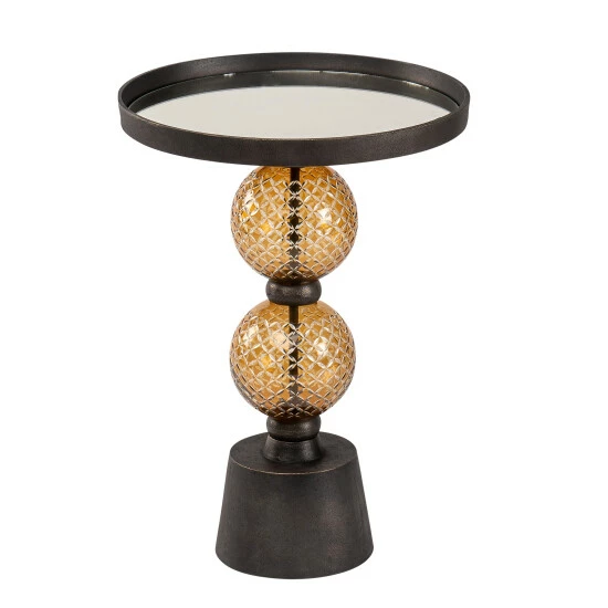 Top 10 โค๏ธ Sagebrook Home Metal, 22"h Orb Side Table, Mirror Top, Gld, Blk 22.0"H - 16.0" X 16.0" X 22.0" ๐ 3 Top 10 โค๏ธ Sagebrook Home Metal, 22"h Orb Side Table, Mirror Top, Gld, Blk 22.0"H - 16.0" X 16.0" X 22.0" ๐
