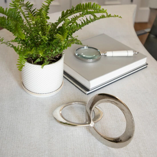 Hot Sale ๐ Sagebrook Home Metal 11" Circle Links, Silver 6"H - 10.5" X 6.0" X 6.0" ๐คฉ 3 Hot Sale ๐ Sagebrook Home Metal 11" Circle Links, Silver 6"H - 10.5" X 6.0" X 6.0" ๐คฉ