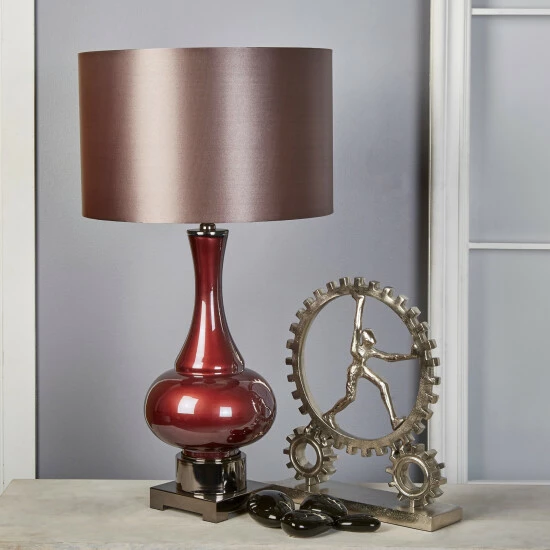 Promo βοΈ Sagebrook Home Glass 31" Genie Bottle Table Lamp, Burgundy π 4 Promo βοΈ Sagebrook Home Glass 31" Genie Bottle Table Lamp, Burgundy π - Image 2