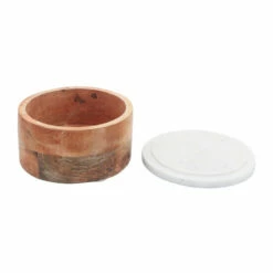 Discount ✔️ Sagebrook Home Marble, Wood, 5x5 Round Box-heart, White 3.0"H - 5.0" X 5.0" X 3.0" 💯 -Sagebrook Home Online Shop unnamed file 3998