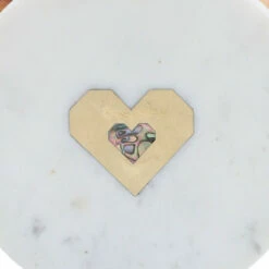 Discount ✔️ Sagebrook Home Marble, Wood, 5x5 Round Box-heart, White 3.0"H - 5.0" X 5.0" X 3.0" 💯 -Sagebrook Home Online Shop unnamed file 4001
