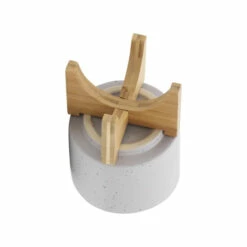 Flash Sale ⌛ Sagebrook Home 5" Planter With Wood Stand, Matte Beige 7.0"H - 5.0" X 5.0" X 7.0" 🌟 -Sagebrook Home Online Shop unnamed file 4007