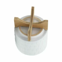 Outlet 😀 Sagebrook Home Ceramic 8" Planter On Wooden Stand, White 9.0"H - 8.0" X 8.0" X 9.0" 😀 -Sagebrook Home Online Shop unnamed file 4056