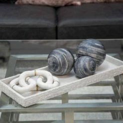 Best Pirce 😉 Sagebrook Home Set Of 3 4, 5, 6" Metal Orbs, Blue Gray 6.0"H - 6.0" X 6.0" X 6.0" 🔔 -Sagebrook Home Online Shop unnamed file 4073