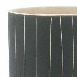 Hot Sale 🔔 Sagebrook Home 5" Stripes Planter With Stand, Gray 7.0"H - 5.0" X 5.0" X 7.0" 🔔 -Sagebrook Home Online Shop unnamed file 4087