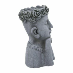 Cheapest 🤩 Sagebrook Home Resin, 18"h Daydreaming Lady Planter, Gray 18.0"H - 11.0" X 11.0" X 18.0" 😀 -Sagebrook Home Online Shop unnamed file 4091