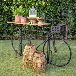 Cheapest 🛒 Sagebrook Home Wicker 21"h Lantern, Natural 21"H - 12.0" X 12.0" X 21.0" 🧨