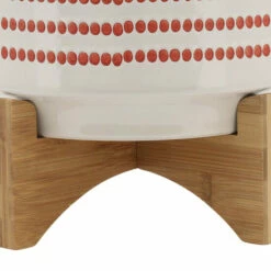 Wholesale 🛒 Sagebrook Home 10" Aztec Planter With Wood Stand, Orange 12.0"H - 10.0" X 10.0" X 12.0" 👍 -Sagebrook Home Online Shop unnamed file 4101