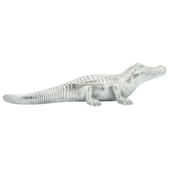 Wholesale โญ Sagebrook Home Polyresin 16" Fake Crocodile Figurine, Silver 4"H - 16.0" X 6.0" X 4.0" ๐คฉ 5 Wholesale โญ Sagebrook Home Polyresin 16" Fake Crocodile Figurine, Silver 4"H - 16.0" X 6.0" X 4.0" ๐คฉ - Image 3
