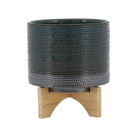 Top 10 ❤️ Sagebrook Home 8" Dotted Planter With Wood Stand, Green 9.0"H - 8.0" X 8.0" X 9.0" ⌛ 3 Top 10 ❤️ Sagebrook Home 8" Dotted Planter With Wood Stand, Green 9.0"H - 8.0" X 8.0" X 9.0" ⌛