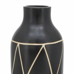 Best Sale ✔️ Sagebrook Home Ceramic 16"h Tribal Vase, Black 16.0"H 🛒 -Sagebrook Home Online Shop unnamed file 4152