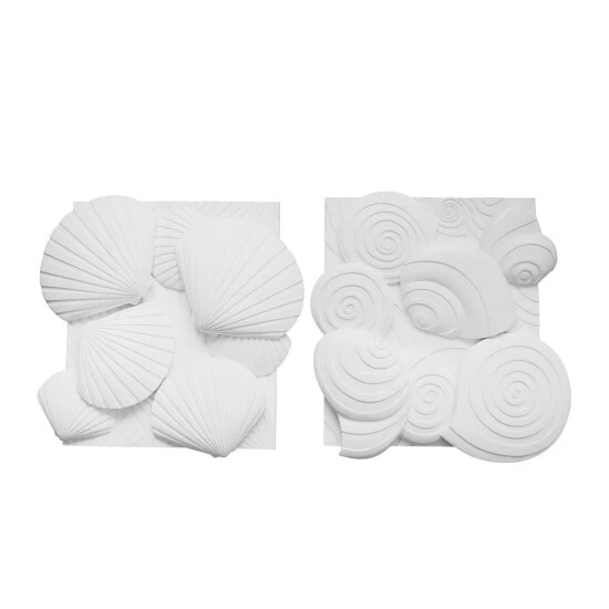 Flash Sale π Sagebrook Home Set Of 2 Resin Sea Shell Wall Decor, White 2"H 𧨠4 Flash Sale π Sagebrook Home Set Of 2 Resin Sea Shell Wall Decor, White 2"H 𧨠- Image 2