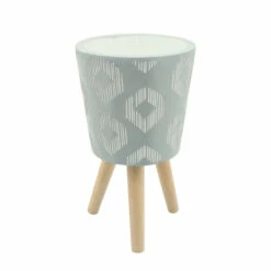 Buy 👍 Sagebrook Home Set Of 2 10, 12" Diamond Planter With Wood Legs, Gray 21"H - 12.0" X 12.0" X 21.0" ✨ -Sagebrook Home Online Shop unnamed file 4183