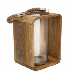 Hot Sale 👍 Sagebrook Home 12" Wooden Hurricane With Rope, Natural 12"H - 8.0" X 7.0" X 12.0" 😍 -Sagebrook Home Online Shop unnamed file 4203