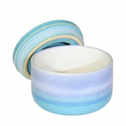 Best Sale 🔥 Sagebrook Home Ceramic 3.75" Covered Jar, Blue Mix 2.25"H - 3.75" X 3.75" X 2.25" 👍 -Sagebrook Home Online Shop unnamed file 4217