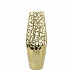 Top 10 ๐งจ Sagebrook Home Metal 20"h Cut-out Vase, Gold 19.0"H ๐