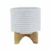 Promo ๐ Sagebrook Home 8" Textured Planter With Stand, White 7.0"H - 8.0" X 8.0" X 7.0" ๐ 2 Promo ๐ Sagebrook Home 8" Textured Planter With Stand, White 7.0"H - 8.0" X 8.0" X 7.0" ๐ -Sagebrook Home Online Shop unnamed file 4250