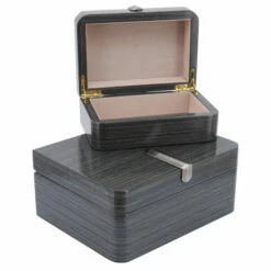Budget โญ Sagebrook Home Wood, Set Of 2 7, 9" Box With Metal Clasp, Gray 4.0"H - 9.0" X 5.0" X 4.0" ๐ฏ